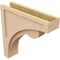 Ekena Millwork 5"W x 20"D x 20"H Thin Viola Rough Cedar Woodgrain TimberThane Corbel, Primed Tan CORUR05X20X20VIORCPR - alternate 6